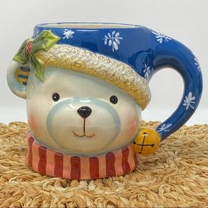 Christmas Bear Mug / Decor Susan Winget for Certified International 24 oz